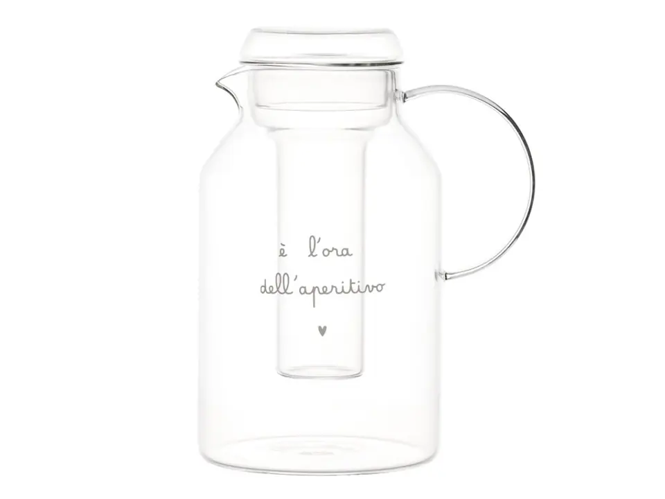 Caraffa con portaghiaccio, e‘ l‘ora dell‘aperitivo 14 x 23,5 cm