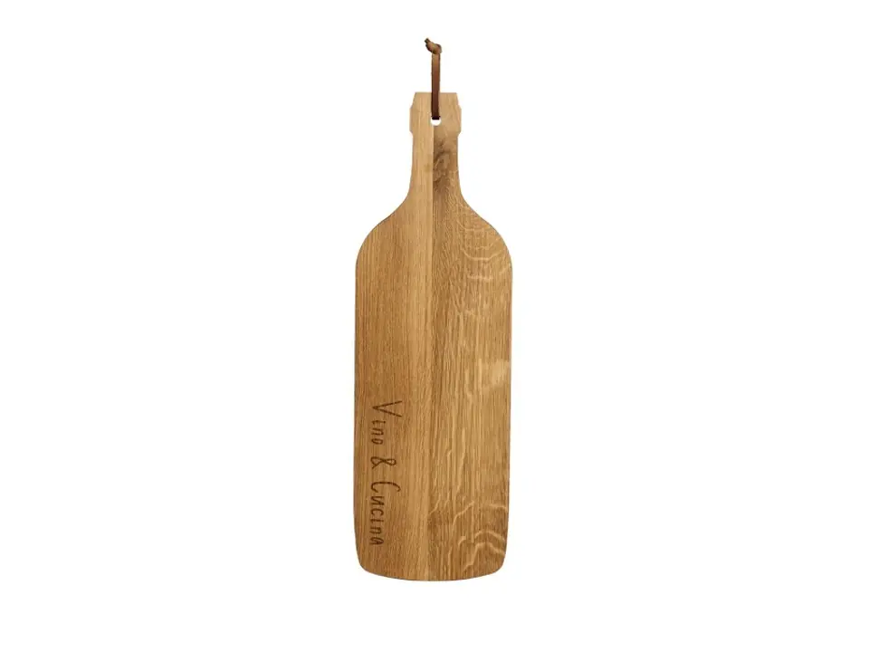 Tagliere a bottiglia vino e cucina, 50x16x1.9cm