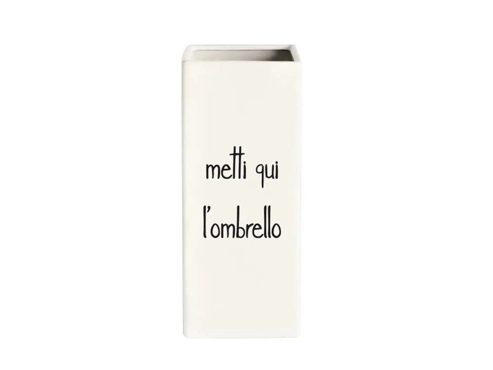 Portaombrelli in grès metti qui l‘ombrello