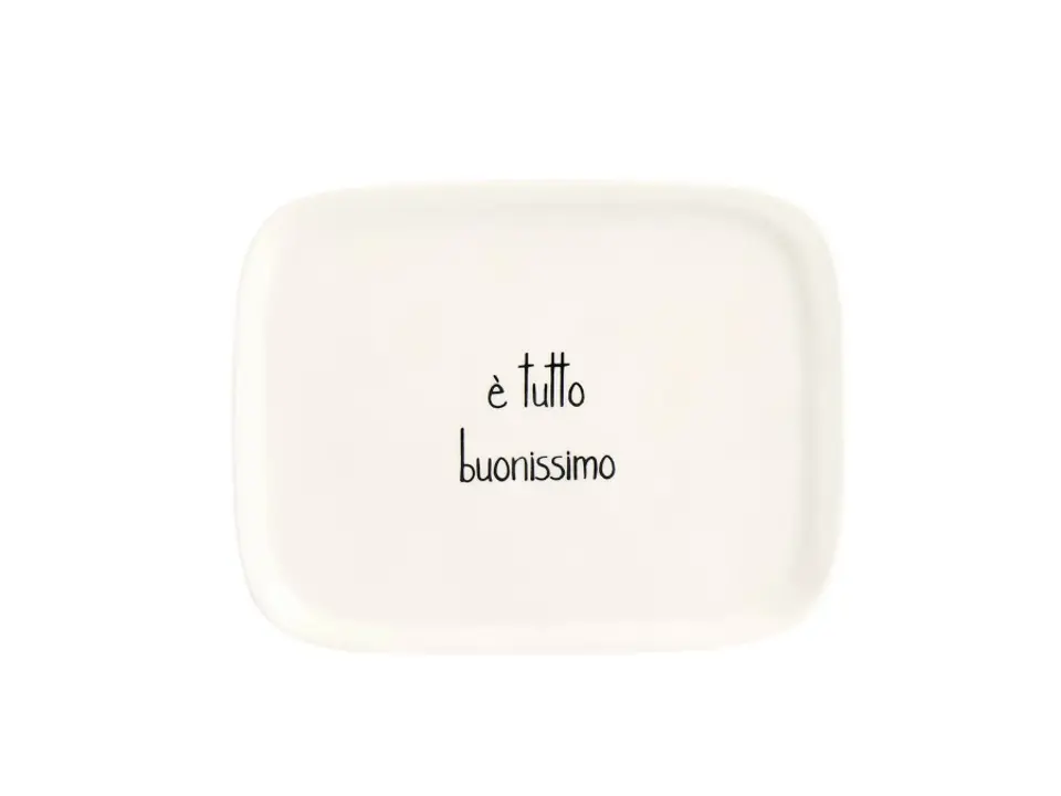 Piatto rettangolare e‘ tutto buonissimo 20x15,5 cm