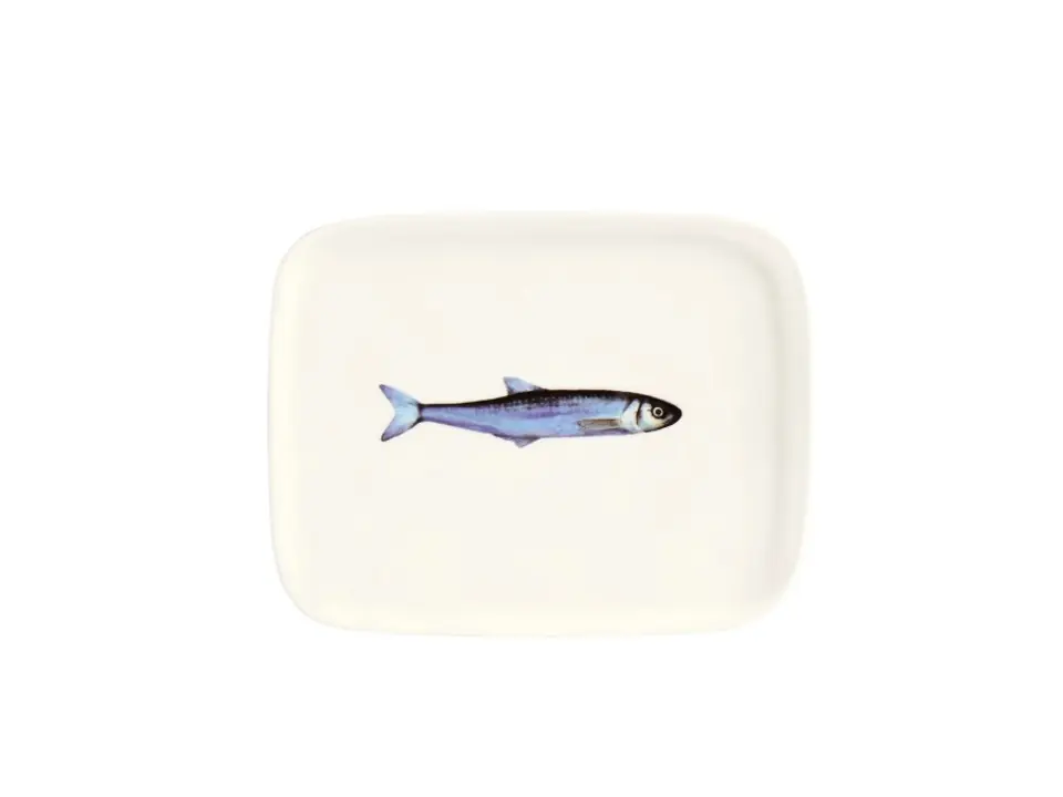 Piatto rettangolare sardina