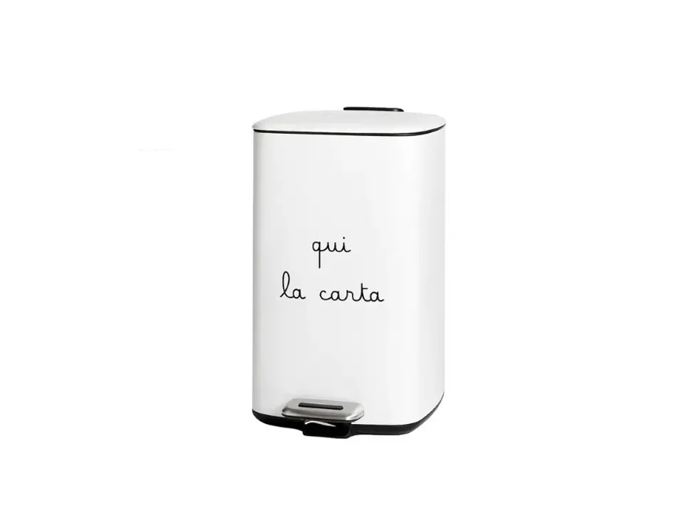 Pattumiera qui la carta bianca 20 lt