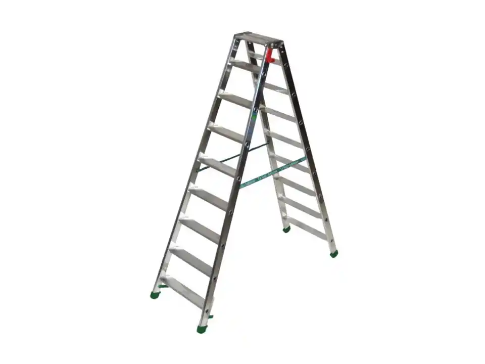 Scala dupla alluminio, gradini 8 + pianetto