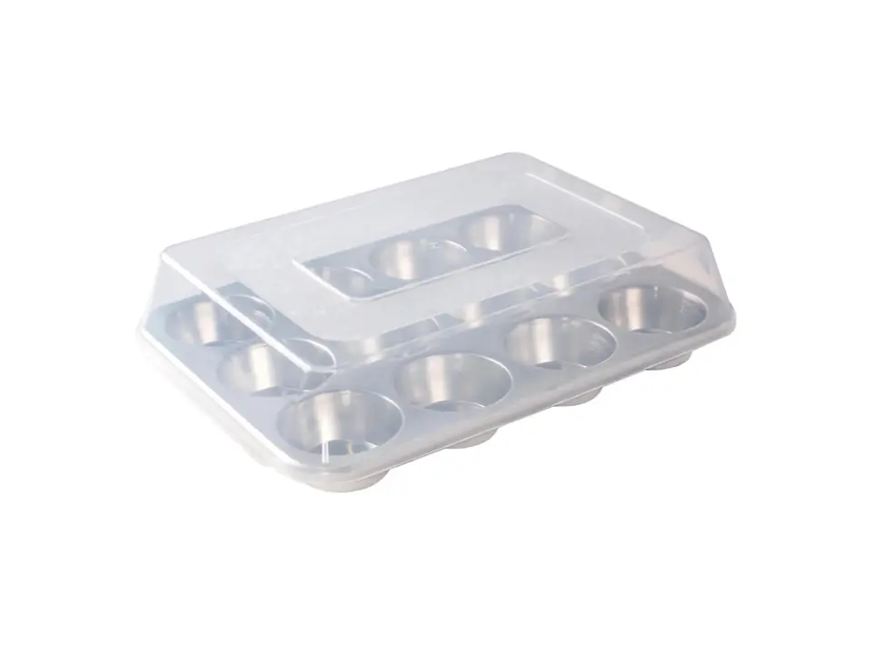 Stampo per 12 muffin con coperchio