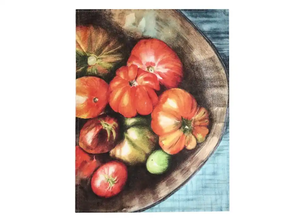 Canovaccio lino 50x68 cm, pomodori