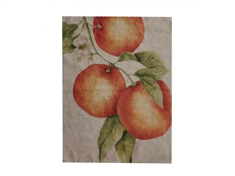 Canovaccio lino 50x68 cm, naturale arance
