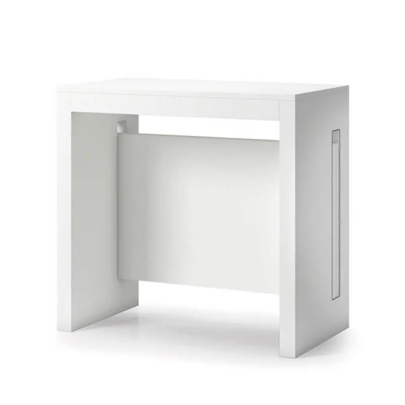Tavolo Consolle Trasformabile Bianco 80x44\\/186x76 cm