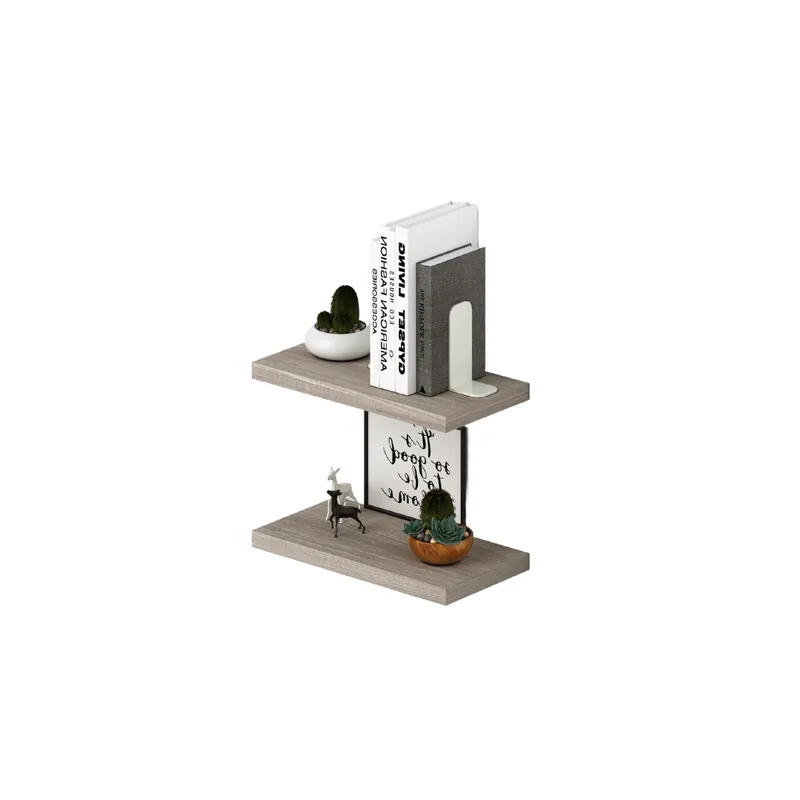 Coppia mensole a muro colore Olmo H2,2x45x23cm