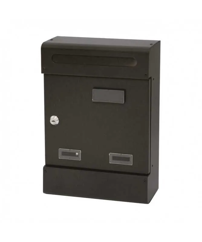 Cassetta postale antracite 25x8x37h cm