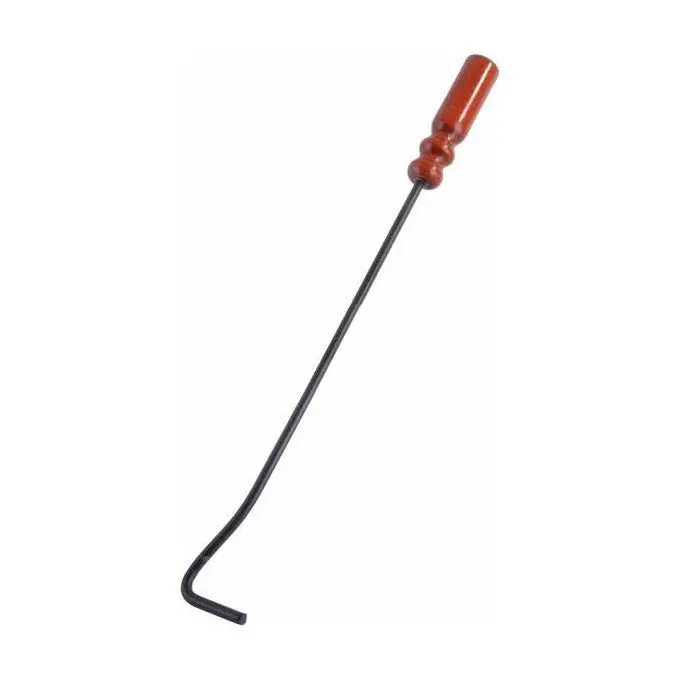 Lampada grigia h 55 cm, impugnatura legno