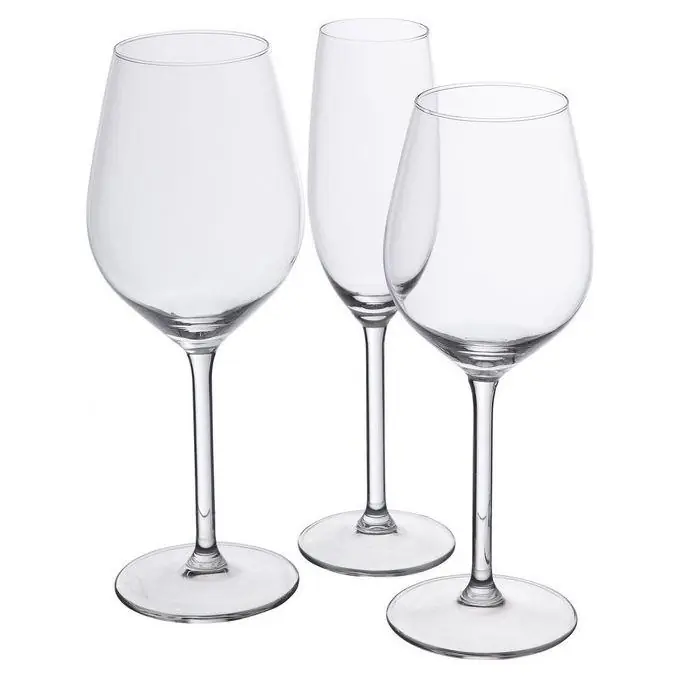 Set di 18 calici trasparenti 50ml x 38ml x 21ml