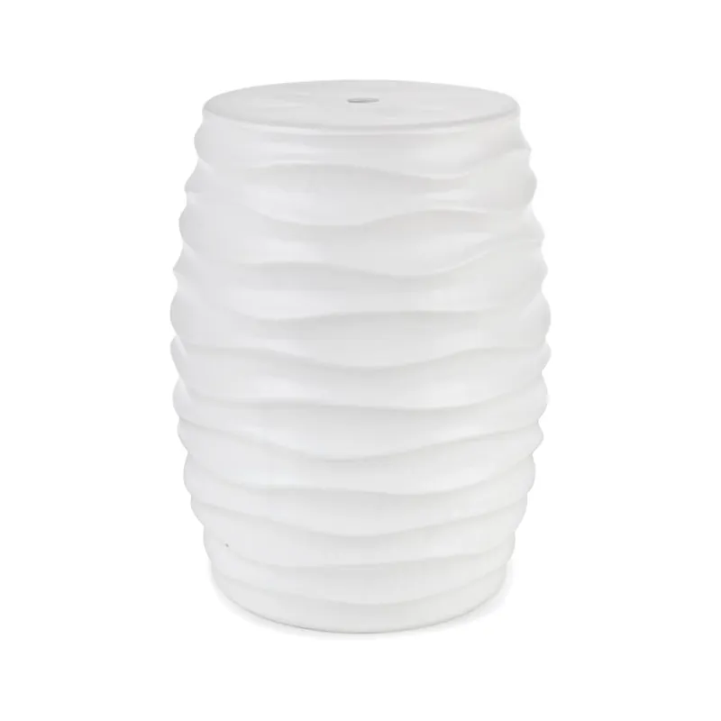 Sgabello Sfinge wave bianco 33x33x46 cm