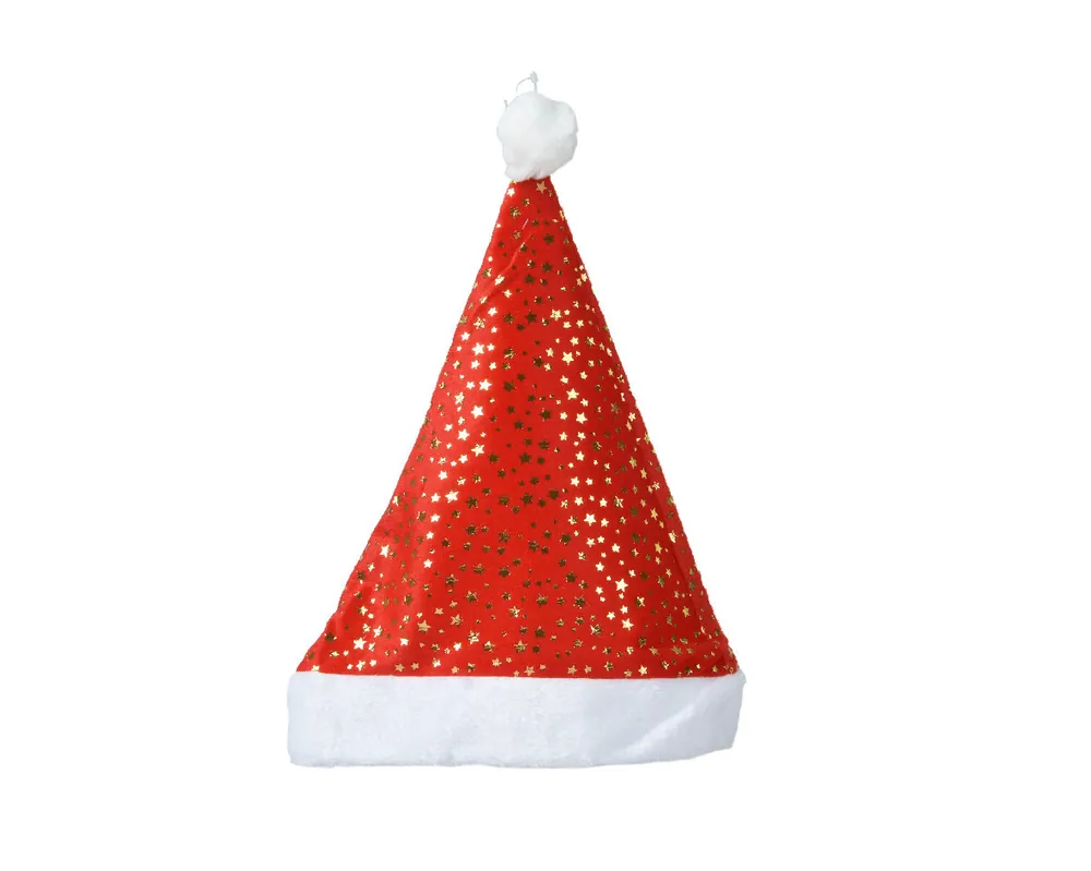 Cappello di Babbo Natale rosso\\/bianco 30x42 cm