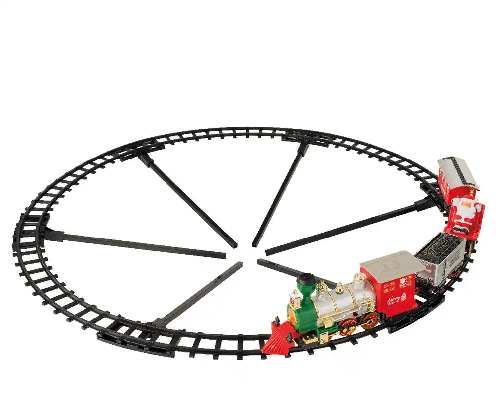 Pista treno in plastica con luce LED 47,2x7,1x45,9 cm
