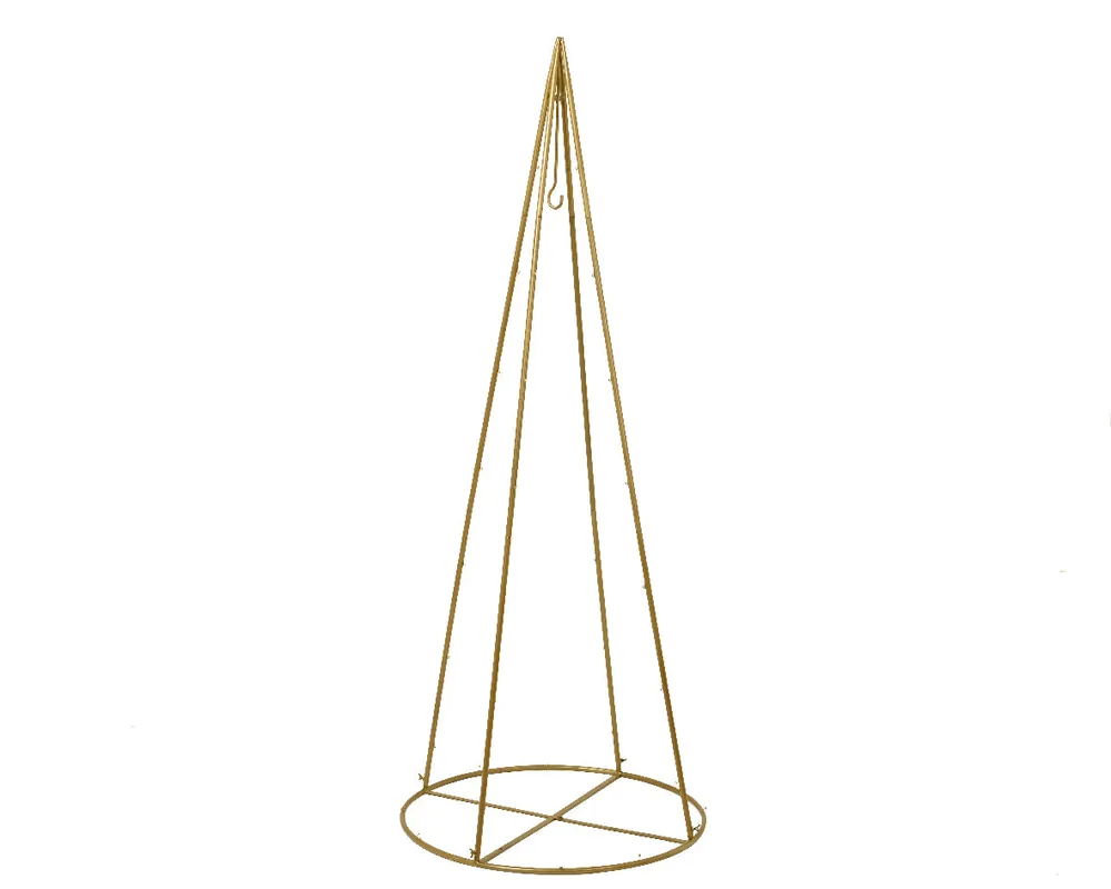 Struttura cono in ferro oro 72x180 cm
