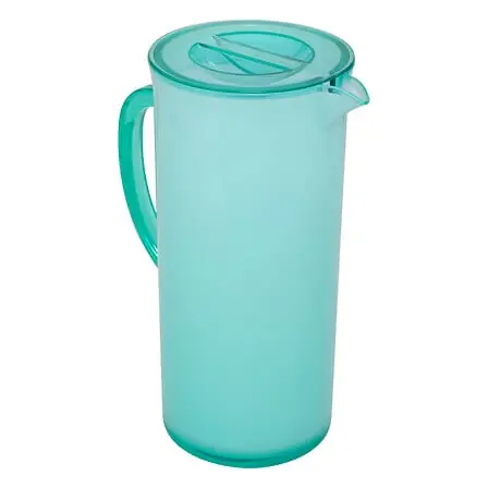 Caraffa blu menta 2 l 18 x 11,6 x 25 cm