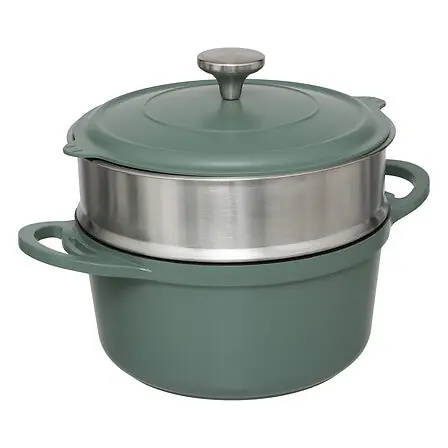 Pentola a vapore 24 cm in alluminio verde