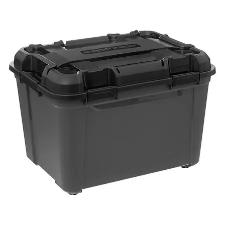Scatola di plastica 160 l nera 76x53,3x58 cm