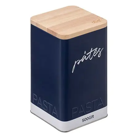 Contenitore per pasta metallo rilievo 10,7x10,7x19,7 cm