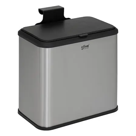 Pattumiera per compost 5 l in inox