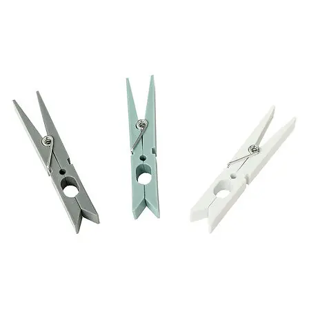 Set di 24 mollette per abiti 1,5 x 1,2 x 9,8 cm