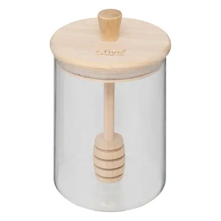 Barattolo per miele in vetro 8,5x12,8 cm