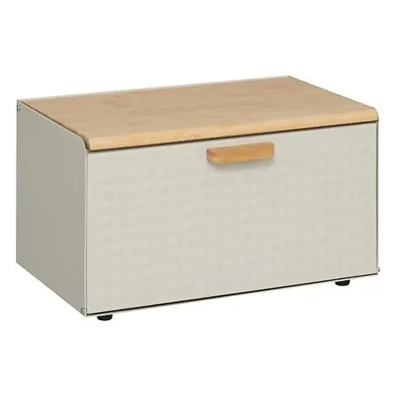 Cassetta del pane in bambù e metallo x 35,5x20,8x23,5 cm