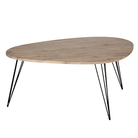 Tavolino Neile medio naturale 97x65x50 cm