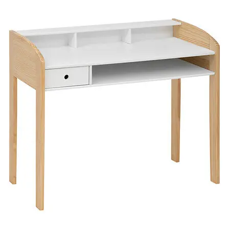 Scrivania legno bianco 100x52x85 cm