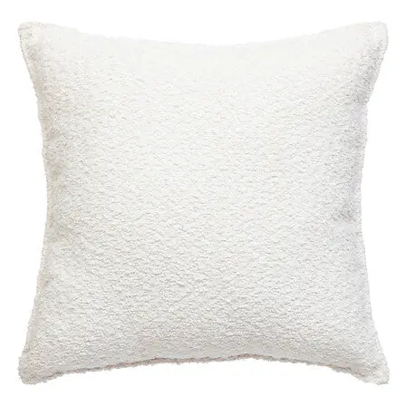 Cuscino bouclette bianco avorio 45x45cm