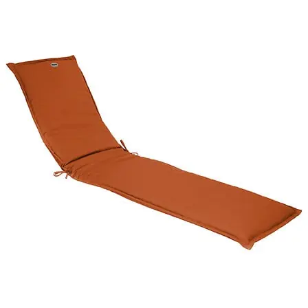 Cuscino sdraio terracotta 60x4x190 cm