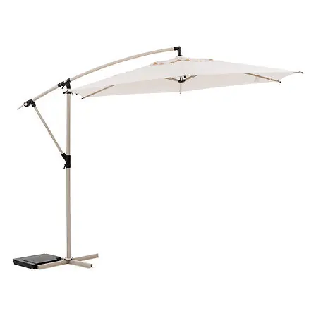 Ombrellone Decentrato 3m Ambra 306x292x246 cm – Beige