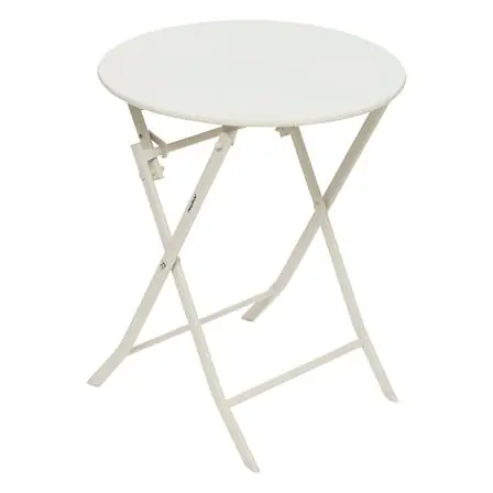 Tavolo rotondo pieghevole 60x60x71 cm argilla