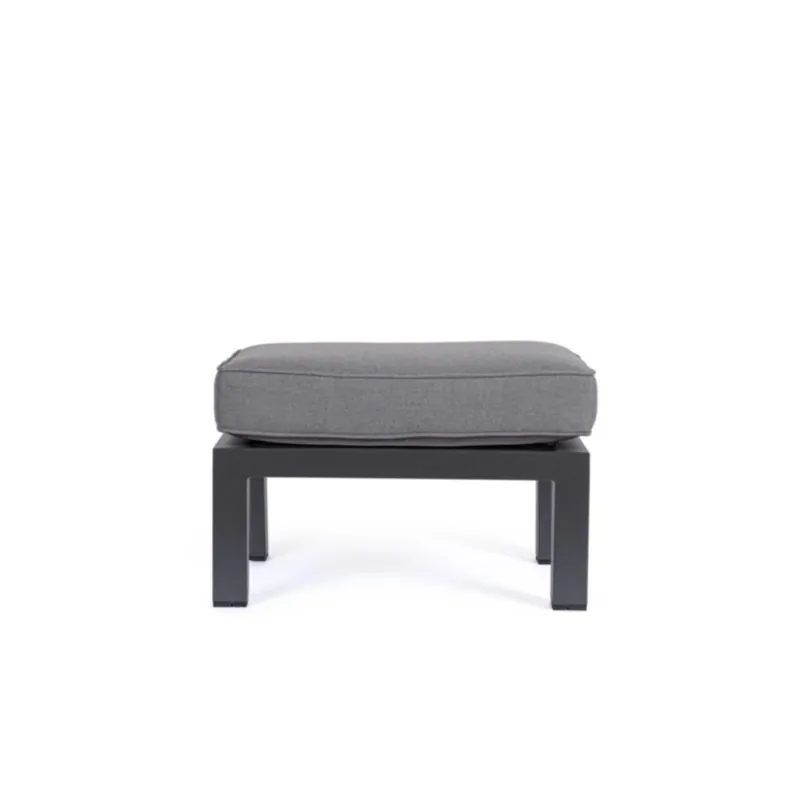 Sedia in alluminio con cuscino sfoderabile 66x45x41