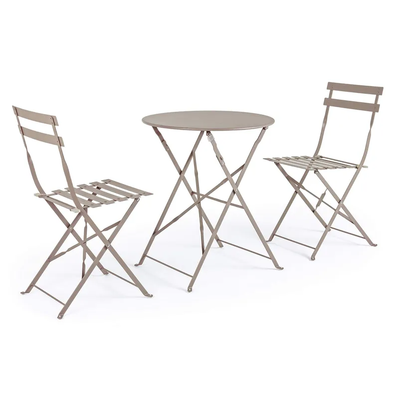 Set tavolino e sedie pieghevoli Ø60x71 cm