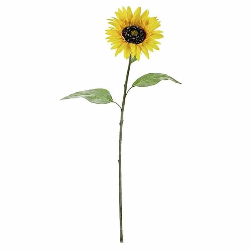 Girasole artificiale 73 cm giallo-nero\\/verde
