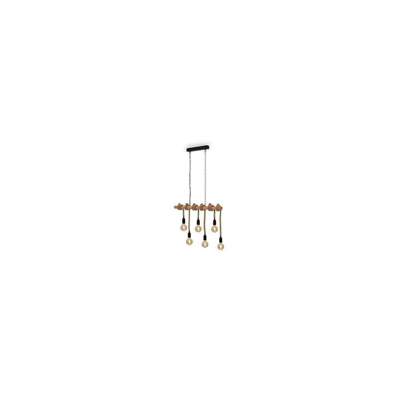 Jute sosp vint 6l e27 90cm met-leg- - tes-ne