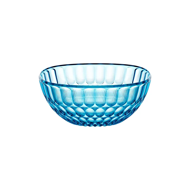 Contenitore Vanity Ø25 cm colore azzurro 25x25xh10,9 cm