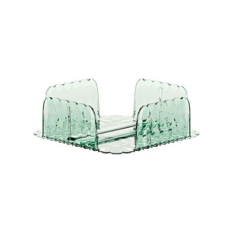 Portatovaglioli Vanity orizzontale colore verde matcha 20 x 20 x H 7,3 cm