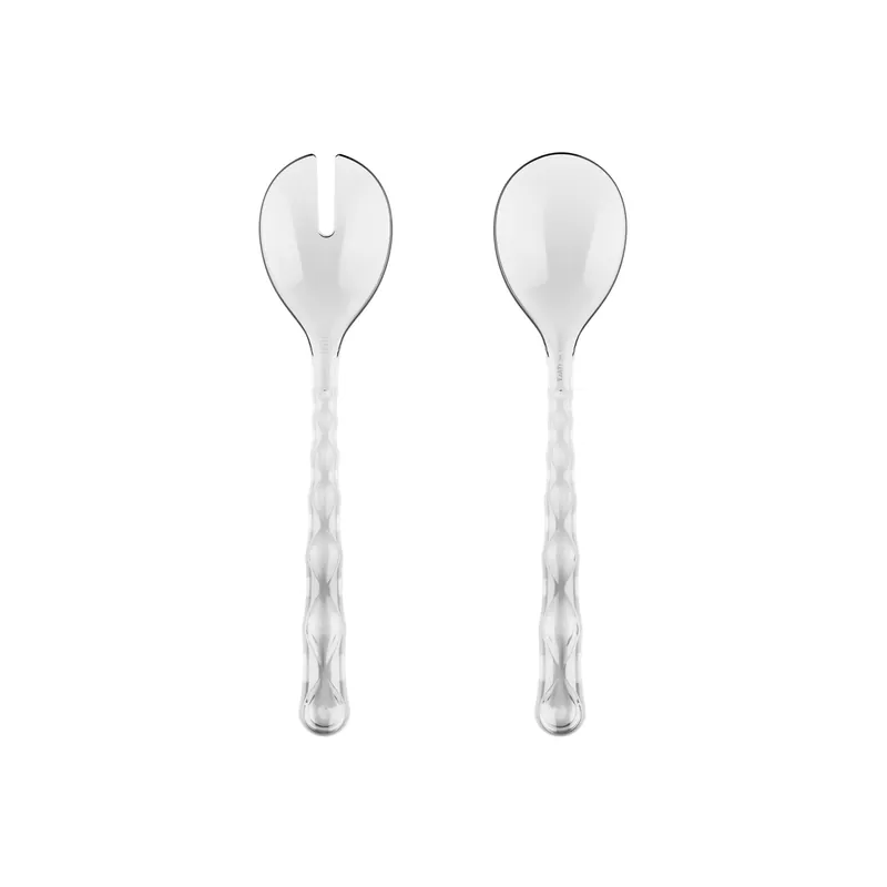 Posate Vanity per insalata trasperenti 27,5x6,3 cm