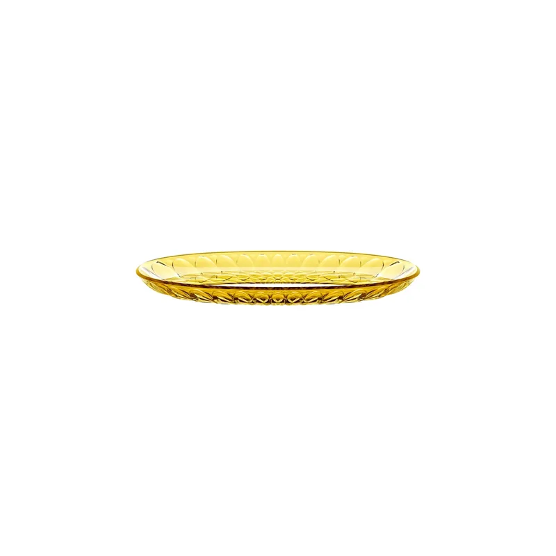 Vassoio ovale piccolo 32x19,5x2,7 cm giallo zafferano
