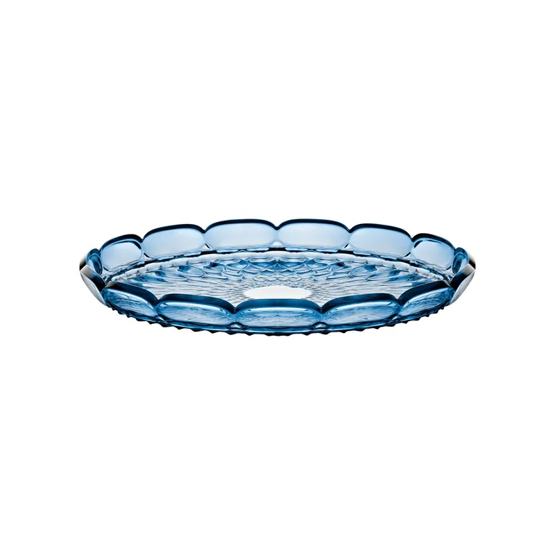 Vassoio tondo grande Ø36x4,4 cm azzurro cielo